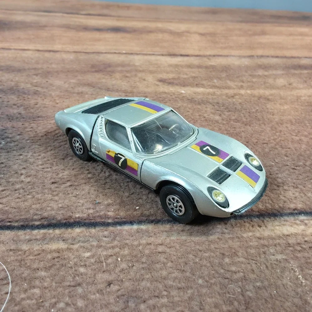 Corgi Toys Lamborghini Miura P400 Kids OS Silver Good Diecast Racing Car #7